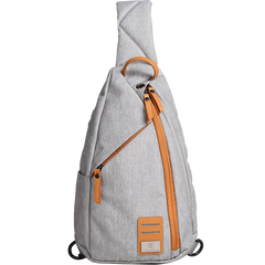 Cool Nylon Casual Men's Black Chest Bag One Shoulder Backpack For Men - imessengerbags