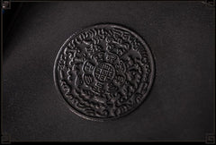 Handmade Leather Small Tooled Mens billfold Wallet Cool Chain Wallet Biker Wallet for Men - imessengerbags