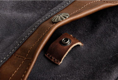Canvas Leather Mens Cool Messenger Bag Sling Bag Chest Bag Bike Bag Cycling Bag for men - imessengerbags