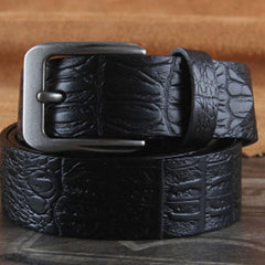 Genuine Leather Punk Rock Biker Trucker Mens Belt Men Black Coffee Belt for Men