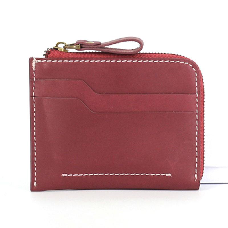 Leather Mens Front Pocket Wallets Small Slim Wallet Card Wallet Change Wallet for Men - imessengerbags