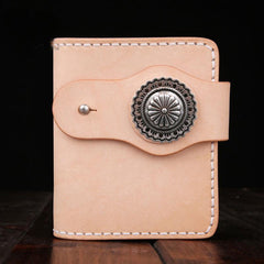 Handmade Leather billfold Mens Chain Biker Wallet Cool Leather Wallet With Chain Wallets for Men