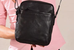 Cool Leather Mens Small Messenger Bag Cool Crossbody Bags for men