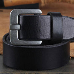 Genuine Leather Punk Rock Biker Trucker Mens Belt Men Black Coffee Belt for Men - imessengerbags