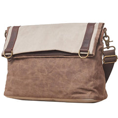 Mens Canvas Gray Cool Courier bag Messenger Bag Canvas Side Bag for Men