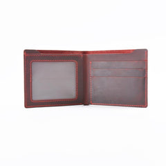 Vintage Mens Brown Leather's Bifold Small Wallet Black Front Pocket Wallet For Men - imessengerbags