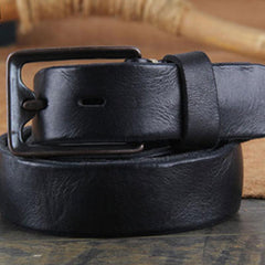 Genuine Leather Punk Rock Biker Trucker Mens Belt Men Black Coffee Belt for Men - imessengerbags