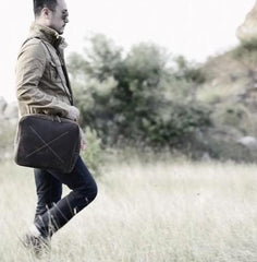 Handmade Leather Mens Cool Backpack Messenger Bag Briefcase Work Bag Business Bag for men