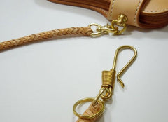 Leather Braided Biker Trucker Wallet Chain Hook for Chain Wallet Biker Wallet Trucker Wallet - imessengerbags