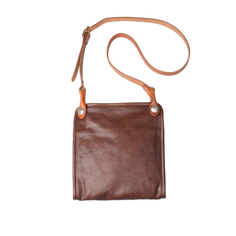 Casual Coffee Leather Men Vertical Side Bag Green Small Messenger Bag Camouflage Courier Bag For Men - imessengerbags