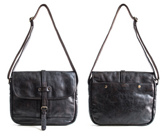 Genuine Leather Mens Cool Messenger Bag iPad Bag Chest Bag Bike Bag Cycling Bag for men - imessengerbags