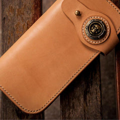Handmade Leather Mens Chain Biker Wallet Cool Leather Wallet With Chain Wallets for Men - imessengerbags