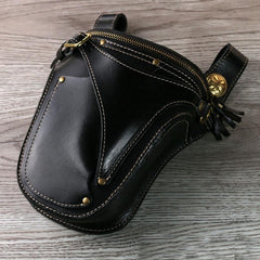 Leather Belt Pouch Mens Small Cases Waist Bag Hip Pack Belt Bag Fanny Pack Bumbag for Men - imessengerbags