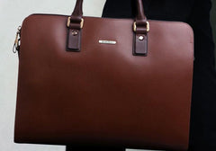 Genuine Leather Mens Cool Messenger Bag Briefcase Work Bag Business Bag Laptop Bag for men - imessengerbags