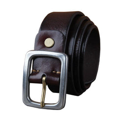 Genuine Leather Punk Rock Biker Trucker Mens Belt Men Black Coffee Belt for Men