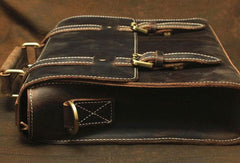 Vintage Leather Messenger Bag Briefcase Handbag Cool Shoulder Bag For Men