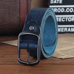 Genuine Leather Punk Rock Biker Trucker Mens Belt Men Black Coffee Belt for Men