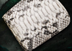 Handmade Leather Boa Skin Tooled Mens billfold Wallet Cool Slim Wallet Biker Wallet for Men - imessengerbags