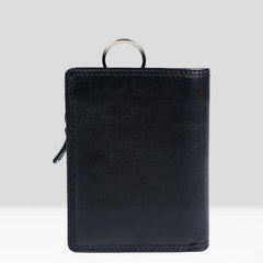 Genuine Leather Mens Cool billfold Leather Wallet Men Small Zipper Wallets for Men - imessengerbags