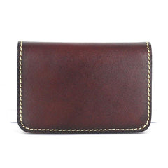 Cool Leather Mens Card Wallet Front Pocket Wallets Small Change Wallet for Men