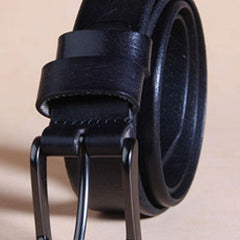 Genuine Leather Punk Rock Biker Trucker Mens Belt Men Black Coffee Belt for Men - imessengerbags