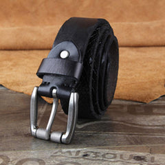 Genuine Leather Punk Rock Biker Trucker Mens Belt Men Black Coffee Belt for Men