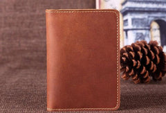 Handmade Genuine Leather Slim Wallet Bifold Long Wallet Passport Purse Bag For Mens - imessengerbags