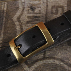 Genuine Leather Punk Rock Biker Trucker Mens Belt Men Black Coffee Belt for Men