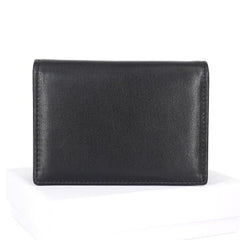 Leather Black Coffee Mens Small Card Wallet Coin Wallet Front Pocket Wallet for Men