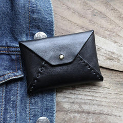 Handmade Leather Mens Change Wallet Card Wallet Front Pocket Wallet Coin Wallet for Men
