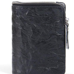 Handmade Leather Mens Cool Long Leather Wallet Zipper Wristlet Clutch Wallet