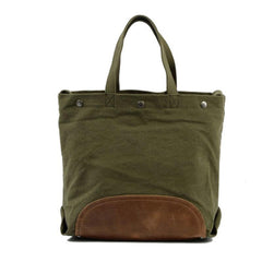 Mens Waxed Canvas Tote Purse Handbags Canvas Shoulder Bag for Men - imessengerbags