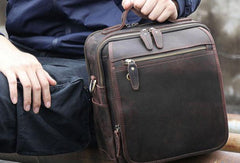 VINTAGE LEATHER MENS Camera Bag Small Cool SHOULDER BAG HANDBAG FOR MEN
