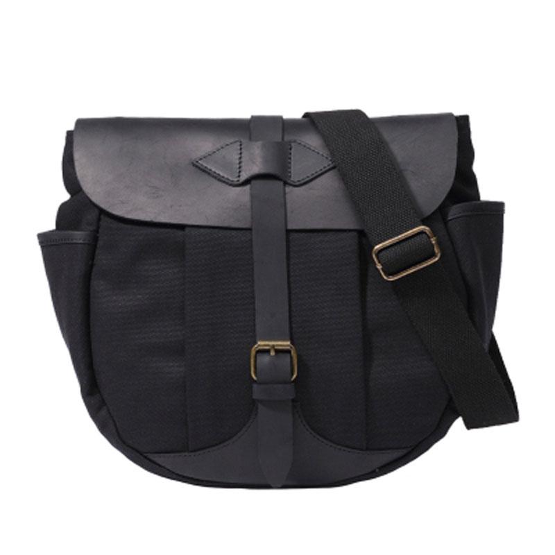 Mens Canvas Leather Saddle Side Bag Messenger Bag Canvas Shoulder Bag for Men