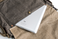 Canvas Mens Cool Small Messenger Bag iPad Bag Chest Bag Bike Bag Cycling Bag for men - imessengerbags