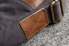 Canvas Leather Mens Cool Messenger Bag Sling Bag Chest Bag Bike Bag Cycling Bag for men - imessengerbags