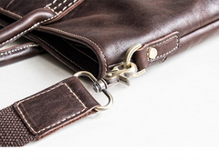 Genuine Leather Mens Briefcase Messenger Bag Laptop Bag Shoulder Bag for men