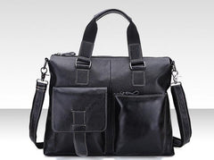 Vintage Leather Mens Briefcase Business Briefcase Cool Work Briefcase For Men - imessengerbags