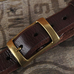 Genuine Leather Punk Rock Biker Trucker Mens Belt Men Black Coffee Belt for Men