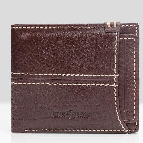 Handmade Leather Mens Cool Slim Leather Wallet Men Small Wallets Bifold for Men - imessengerbags