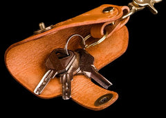Handmade Leather Tooled Mens Cool Car Key Wallet Car Key Holder Car KeyChain for Men - imessengerbags