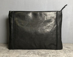 Genuine Leather Braided Mens Clutch Cool Slim Wallet Zipper Clutch Wristlet Wallet for Men