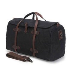 Mens Waxed Canvas Weekender Bags Canvas Travel Bag Canvas Overnight Bag for Men