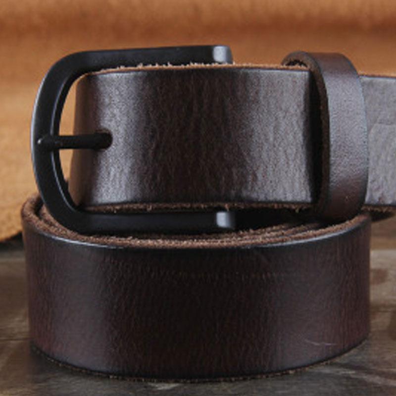 Genuine Leather Punk Rock Biker Trucker Mens Belt Men Black Coffee Belt for Men