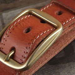 Genuine Leather Punk Rock Biker Trucker Mens Belt Men Black Coffee Belt for Men - imessengerbags