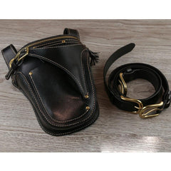 Leather Belt Pouch Mens Small Cases Waist Bag Hip Pack Belt Bag Fanny Pack Bumbag for Men - imessengerbags
