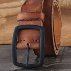 Genuine Leather Punk Rock Biker Trucker Mens Belt Men Black Coffee Belt for Men