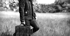 Handmade Leather Mens Cool Backpack Messenger Bag Briefcase Work Bag Business Bag for men - imessengerbags
