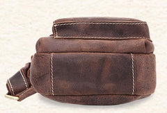 Cool Leather Sling Bags for Men Vintage Chest Bag SLing SHoulder Bags For Men