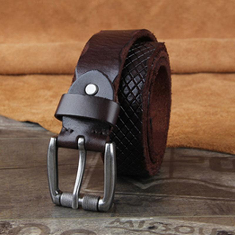 Genuine Leather Punk Rock Biker Trucker Mens Belt Men Black Coffee Belt for Men